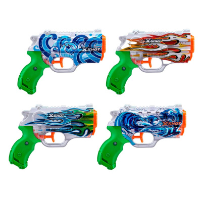 Набор водных бластеров X-Shot Water Фаст Филл Нано Скин 4 штуки Zuru 11857 1